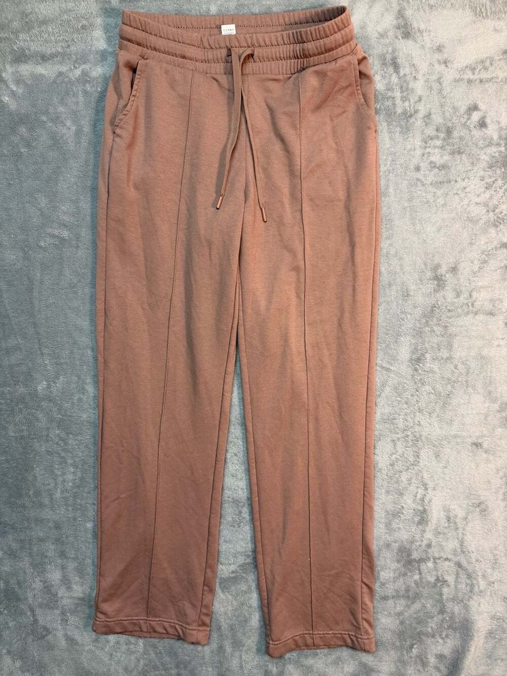 Velocity Terry Cora Pant Brown Drawstring Jogger Sweatpants Size Medium